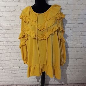 Style Nanda mustard dress, sz F (Lg)